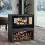 Poêles à bois double face : la tendance qui transforme le salon avec design, chaleur et efficacité